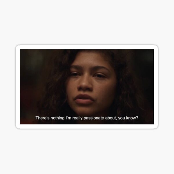 Euphoria Quotes For Instagram Euphoria" Sticker By Ezima | Redbubble