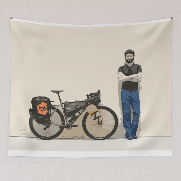 Item preview, Color Traveller Solo Bikepacking gravel bike solo travel travelling by bike bikepacker  designed and sold by angelpardo.