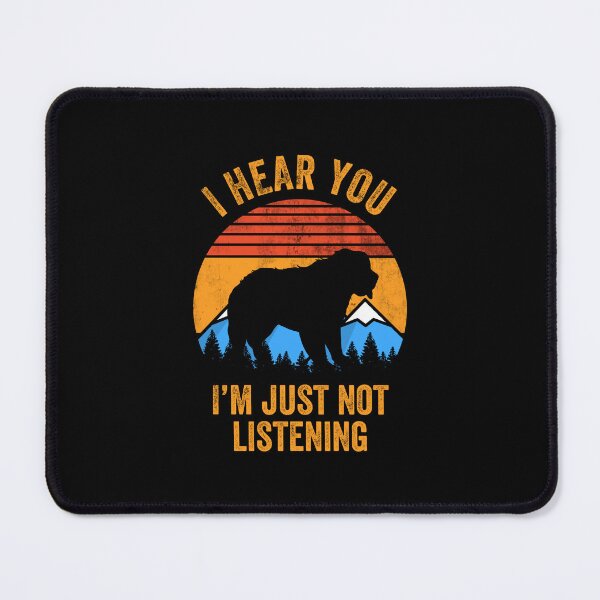 Item preview, I Hear You Just Not Listening Stubborn St Bernard  designed and sold by Guarddogdrive.