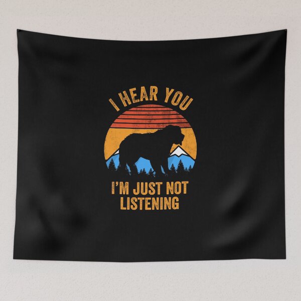 Item preview, I Hear You Just Not Listening Stubborn St Bernard  designed and sold by Guarddogdrive.