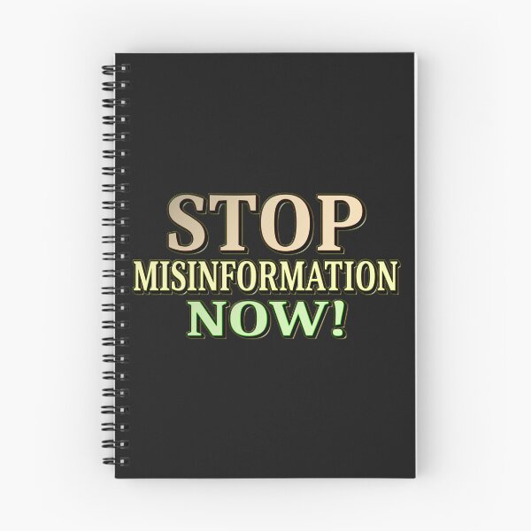 Item preview, "STOP MISINFORMATION" Cute Design. Buy Now designed and sold by Health And Fitness Posts e-Store.