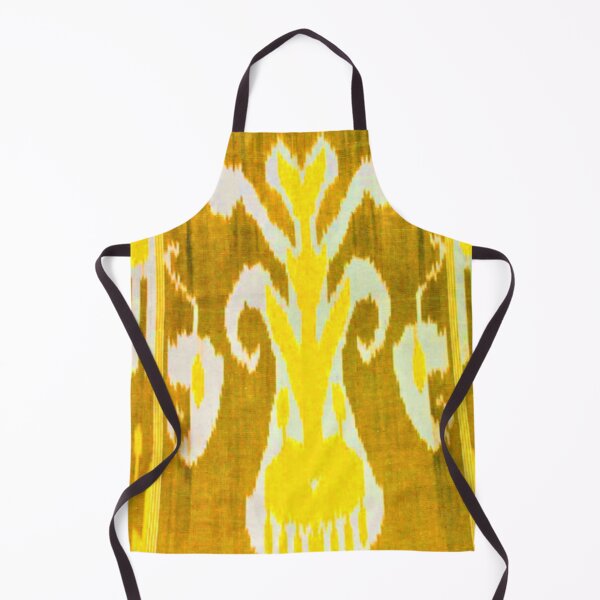 Item preview, Uzbek ikat tulip flower pattern designed and sold by LeFabriqueOuz.