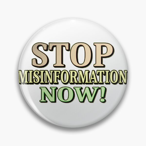 Item preview,  "STOP MISINFORMATION" Cute Design. Buy Now designed and sold by Health And Fitness Posts e-Store.