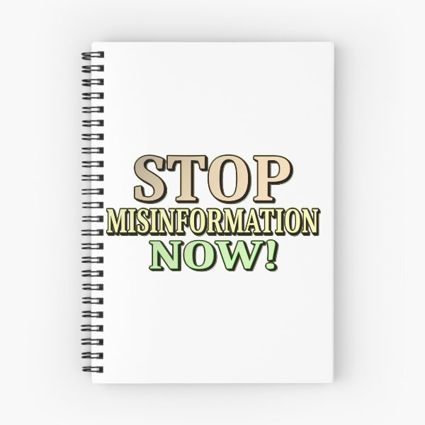 Item preview,  "STOP MISINFORMATION" Cute Design. Buy Now designed and sold by Health And Fitness Posts e-Store.