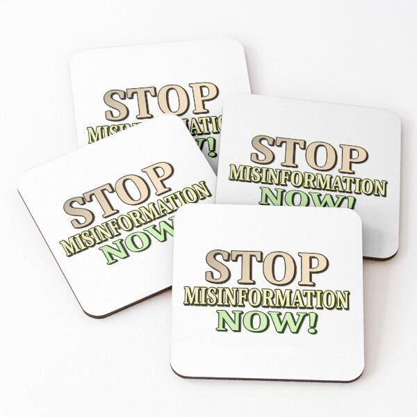 Item preview,  "STOP MISINFORMATION" Cute Design. Buy Now designed and sold by Health And Fitness Posts e-Store.