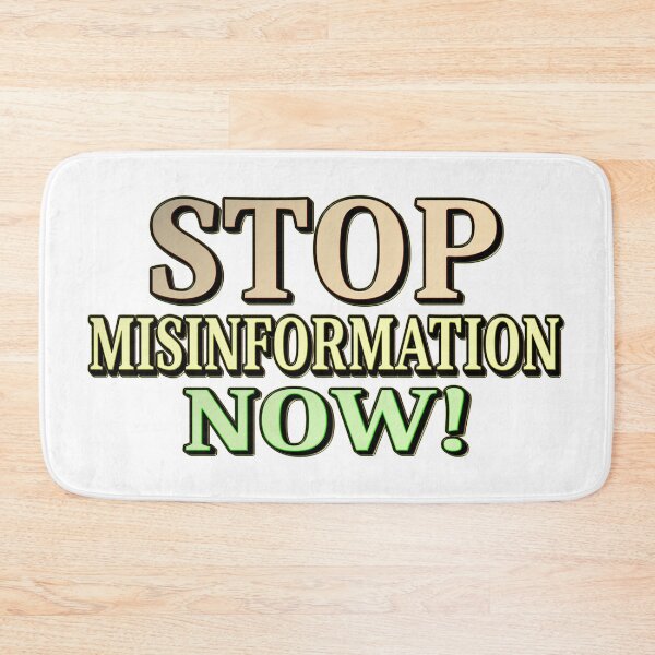 Item preview,  "STOP MISINFORMATION" Cute Design. Buy Now designed and sold by Health And Fitness Posts e-Store.