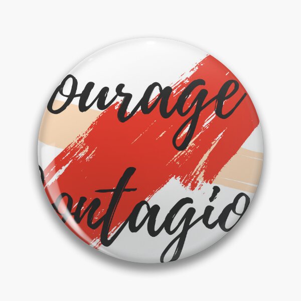 Item preview, Courage is Contagious - Stylish T-Shirt designed and sold by Swaggaville.