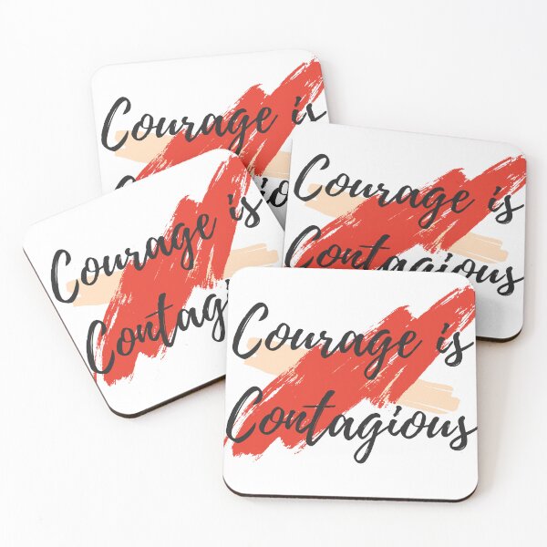 Item preview, Courage is Contagious - Stylish T-Shirt designed and sold by Swaggaville.