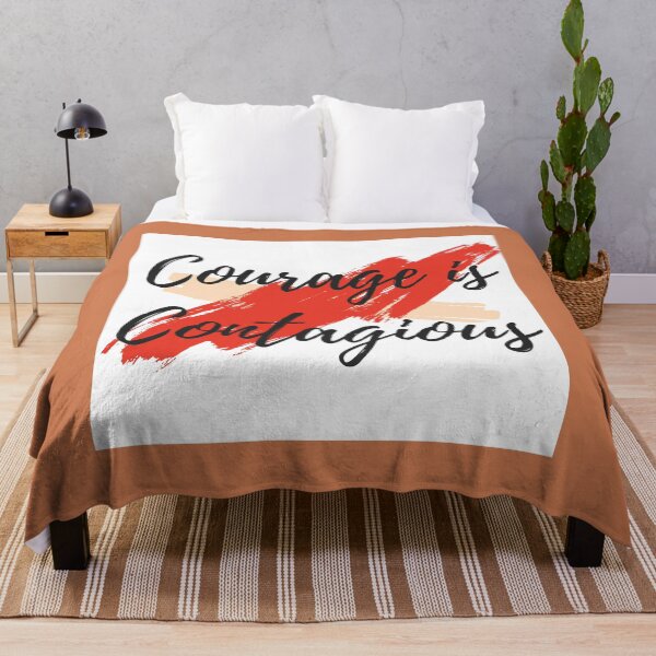 Item preview, Courage is Contagious - Stylish T-Shirt designed and sold by Swaggaville.