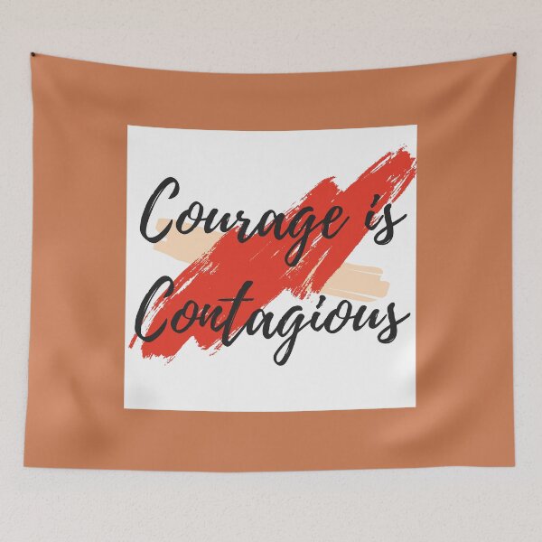Item preview, Courage is Contagious - Stylish T-Shirt designed and sold by Swaggaville.