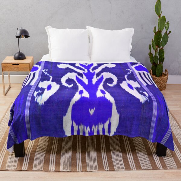 Aperçu de l'œuvre Modèle de fleur de tulipe ikat ouzbek créée et vendue par LeFabriqueOuz.