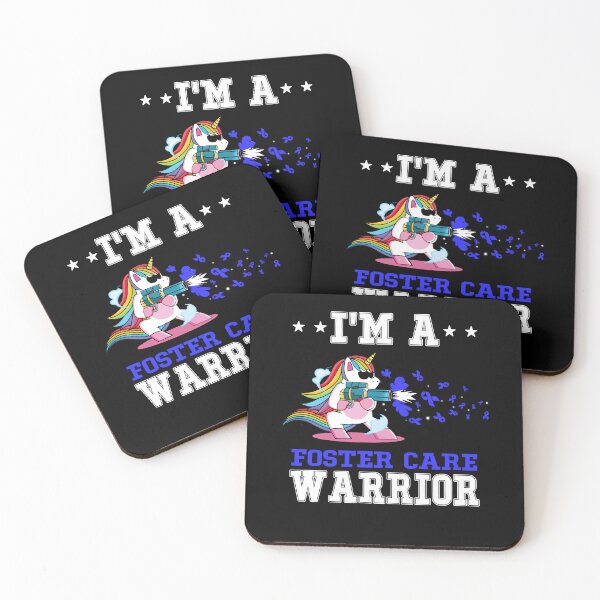 Item preview, Funny Unicorn I'm A Foster Care Warrior designed and sold by heppenp.