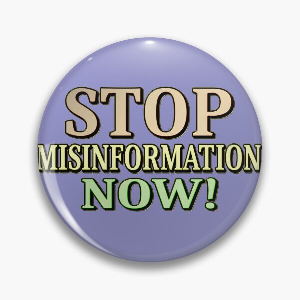 Item preview, "STOP MISINFORMATION" Cute Design. Buy Now designed and sold by Health And Fitness Posts e-Store.