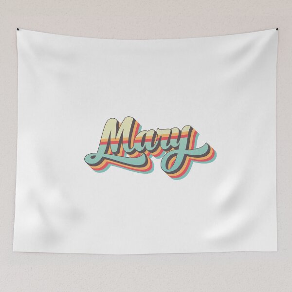 Artikelvorschau, Mary name - cool 70s retro font surf style design entworfen und verkauft von NameTheory.