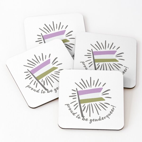 Item preview, LGBTQIA Flag Genderqueer Pride Month designed and sold by StickerbashCo.