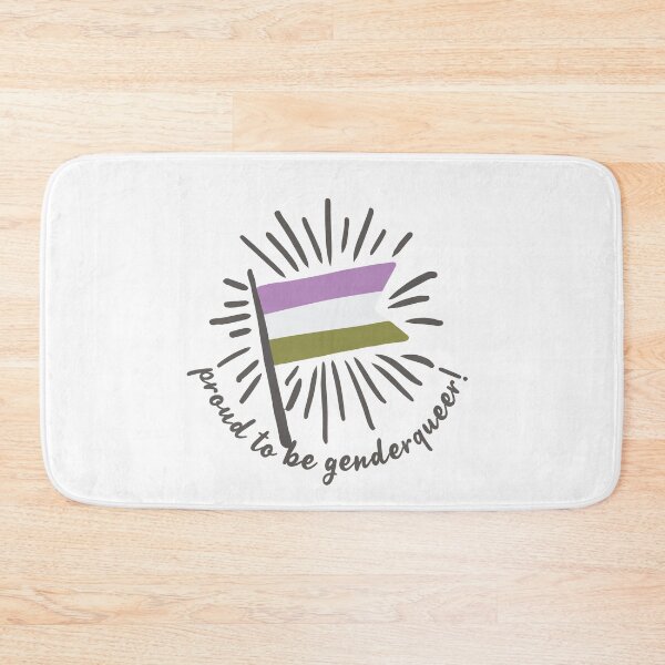 Item preview, LGBTQIA Flag Genderqueer Pride Month designed and sold by StickerbashCo.