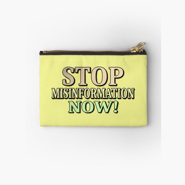 Item preview, "STOP MISINFORMATION" Cute Design. Buy Now designed and sold by Health And Fitness Posts e-Store.
