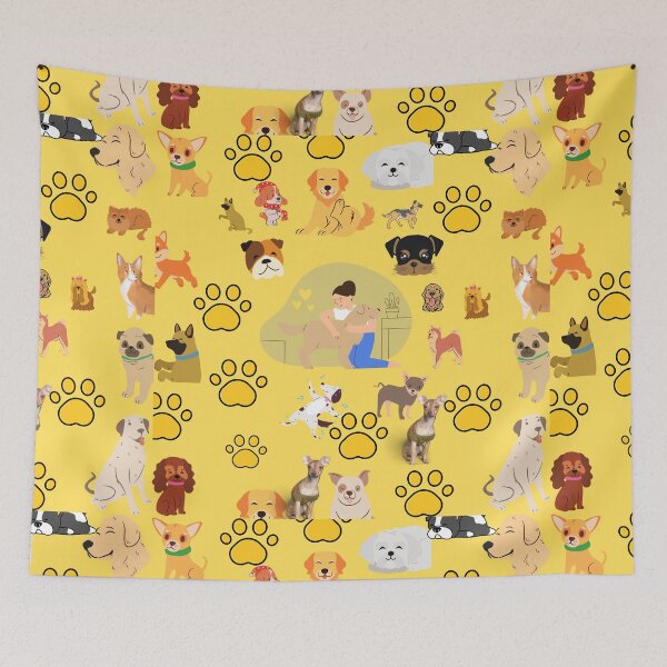 Item preview, Cute dog mum ruff Funny, pattern, A Line Dress designed and sold by Shifa19.