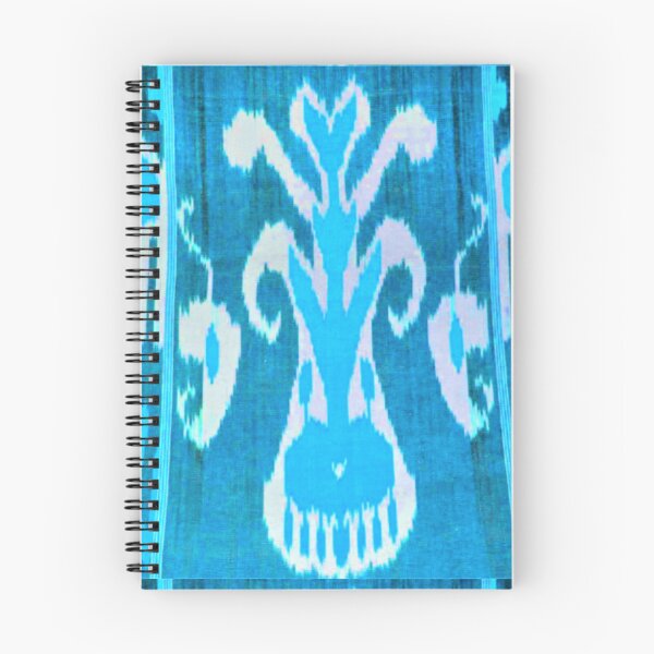 Item preview, Uzbek ikat tulip flower pattern designed and sold by LeFabriqueOuz.