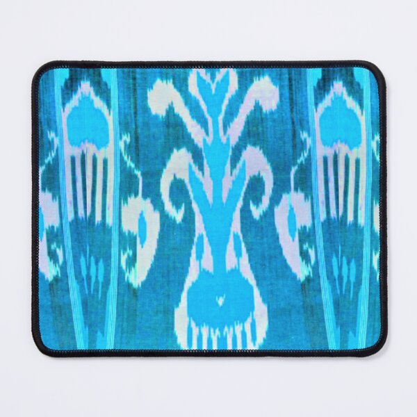 Item preview, Uzbek ikat tulip flower pattern designed and sold by LeFabriqueOuz.