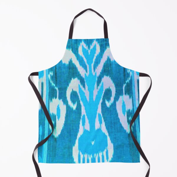 Item preview, Uzbek ikat tulip flower pattern designed and sold by LeFabriqueOuz.