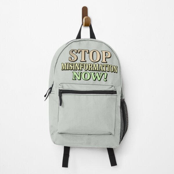 Item preview, "STOP MISINFORMATION" Cute Design. Buy Now designed and sold by Health And Fitness Posts e-Store.