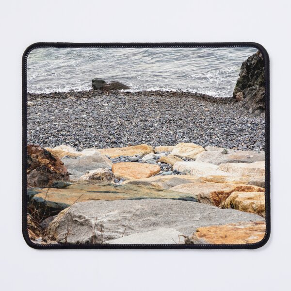 Item preview, Colorful rocks and pebbles along the sea edge designed and sold by Ruth Curtis.