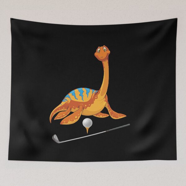 Artikelvorschau, Dinosaurier, der Golf spielt, lustiger guter Dinosaurier-Golf-Liebhaber-niedlicher orange Entwurf entworfen und verkauft von pedrored369.