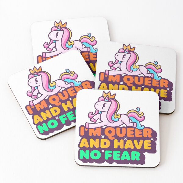 Item preview, Queer LGBT Unicorn Love Is Love designed and sold by StickerbashCo.