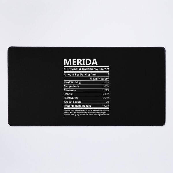 Item preview, Merida Name T Shirt - Merida Nutritional And Undeniable Factors Gift Item Tee designed and sold by nauglesamatha.