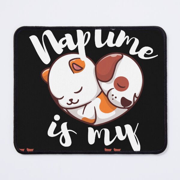 Item preview, cute funny cat and dog naptime is my happy hour designed and sold by Yakuzads.