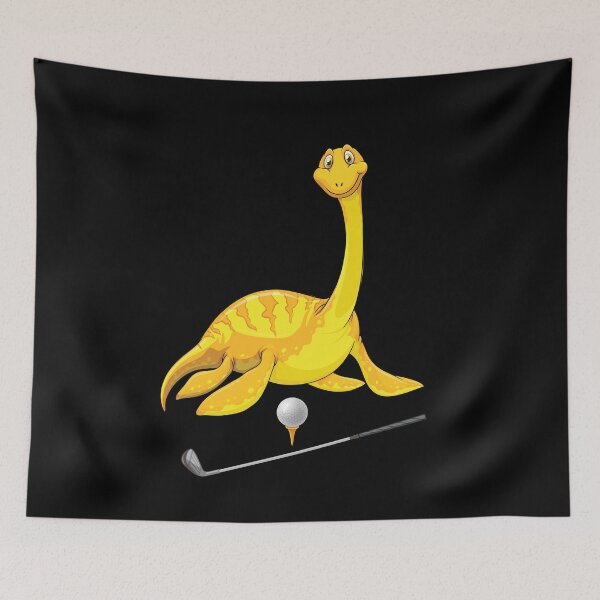 Item preview, Dinosaur Playing Golf ,Funny Good Dinosaur Golf Lovers Yellow Cute Dinosaur Art designed and sold by pedrored369.