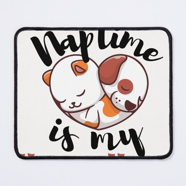 Item preview, cute funny cat and dog naptime is my happy hour designed and sold by Yakuzads.