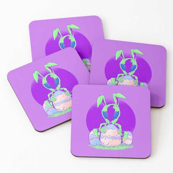 Item preview, happy Easter Egg Bunny rabbit alien extraterrestrial creepy designed and sold by Gossip Rag.