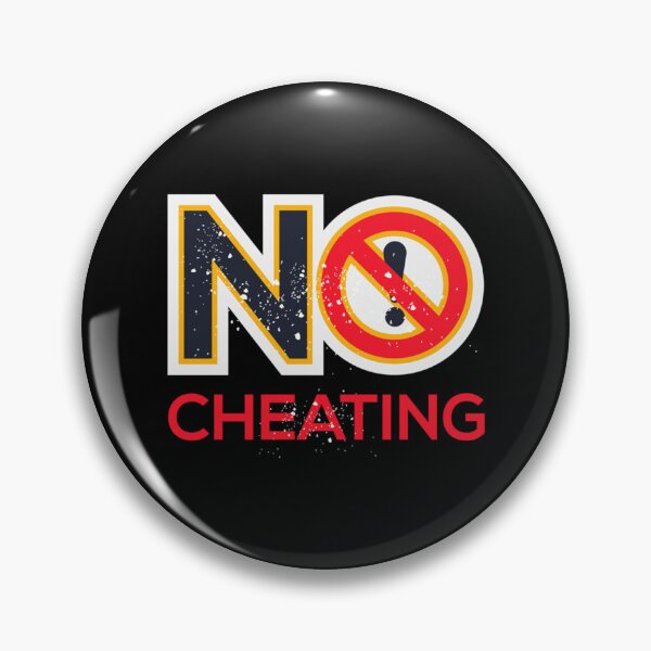 Item preview, Creative Warning sign (No cheating)   designed and sold by Stupiditeees.