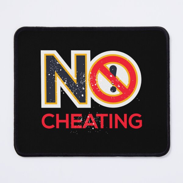 Item preview, Creative Warning sign (No cheating) designed and sold by Stupiditeees.