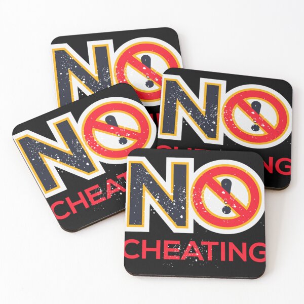 Item preview, Creative Warning sign (No cheating)   designed and sold by Stupiditeees.