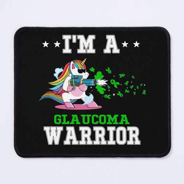 Item preview, Funny Unicorn I'm A Glaucoma Warrior designed and sold by heppenp.