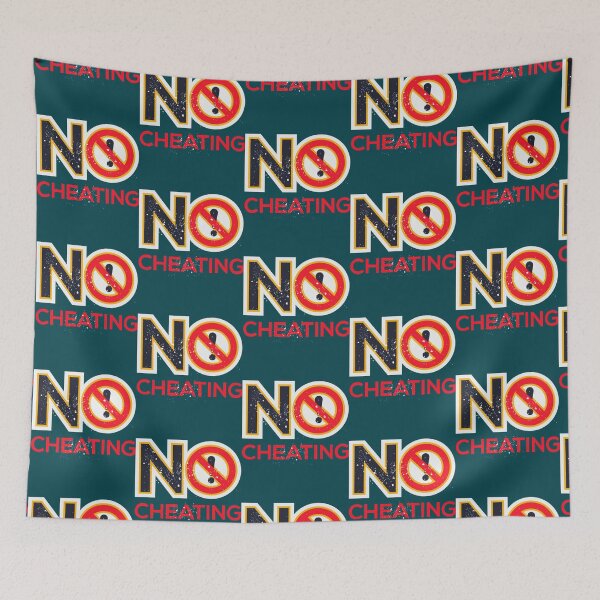 Item preview, Creative Warning sign (No cheating)   designed and sold by Stupiditeees.