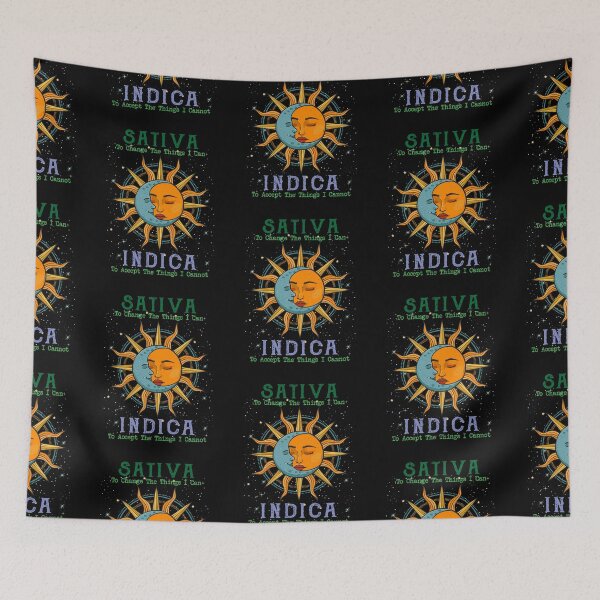 Item preview, Sativa Indica Cannabis Weed Quotes designed and sold by anziehend.