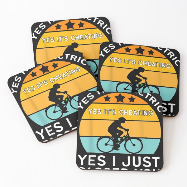 Item preview, E Bike Yes It_s Electric It_s Cheating And I Passed You Gift  Long Sleeve   designed and sold by Stupiditeees.