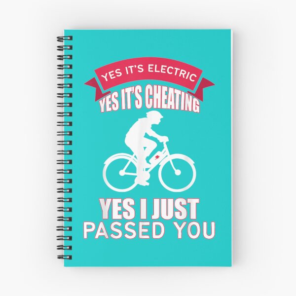 Item preview, E Bike Yes It_s Electric It_s Cheating And I Passed You Gift  Long Sleeve  designed and sold by Stupiditeees.