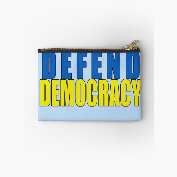 Item preview, DEFEND DEMOCRACY IN UKRAINIAN FLAG COLORS designed and sold by LoveAndDefiance.