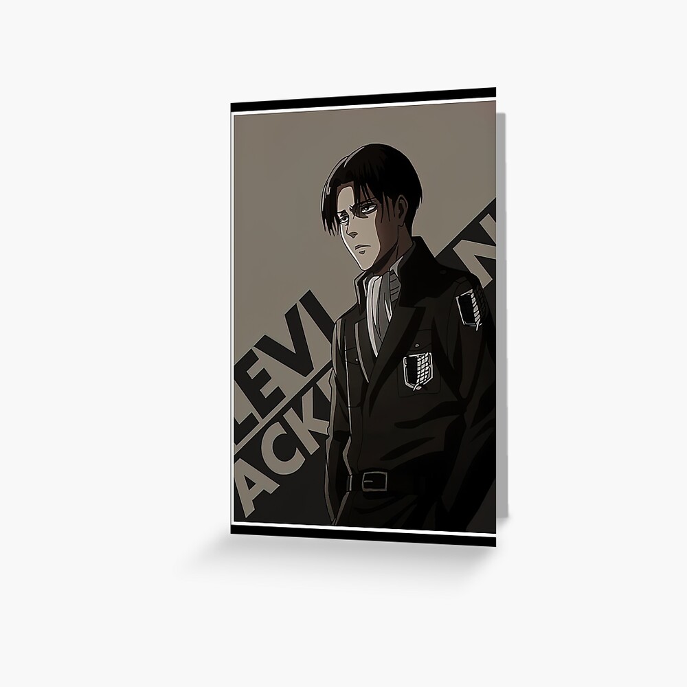 Levi Ackerman Snk Attack On Titan Greeting Card By Animevision Redbubble 3043