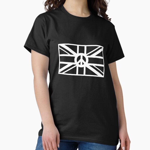 Item preview, Black/White Union Flag With Peace Symbol designed and sold by LususSaule.
