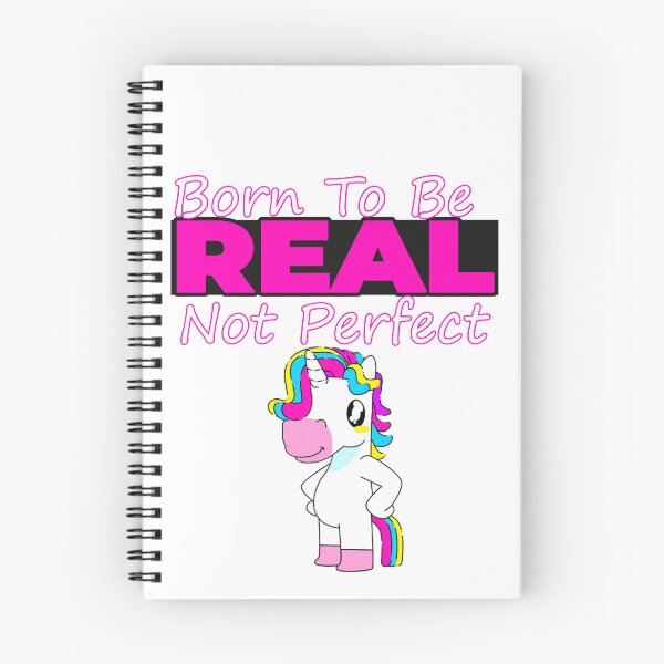 Item preview, Born To Be Real Not Perfect - CUTE UNICORN designed and sold by cool-things-br.