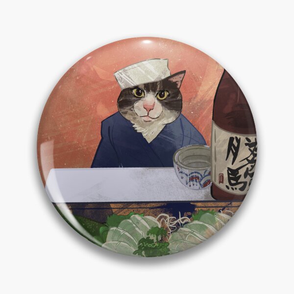 Item preview, The Sushi Chef: Day 36 of cat drawings designed and sold by emwheezie.