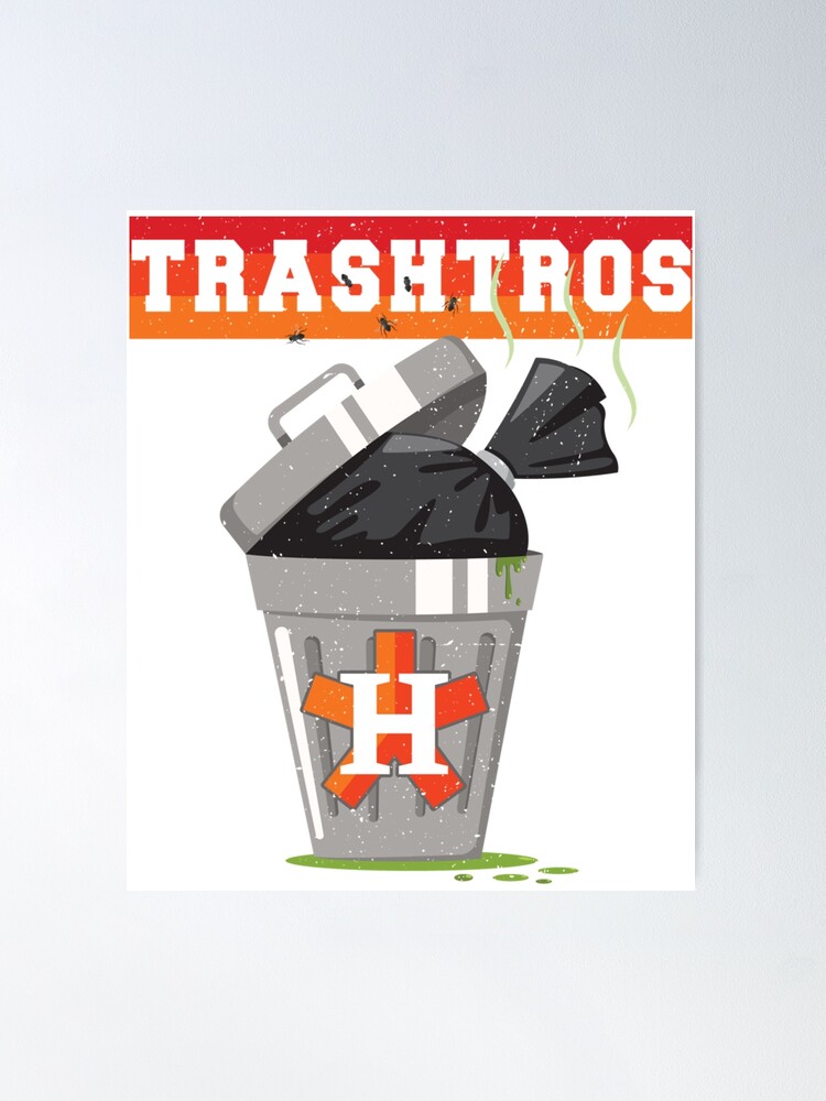 Houston Trashtros Asterisks Cheaters Trash Can | Poster