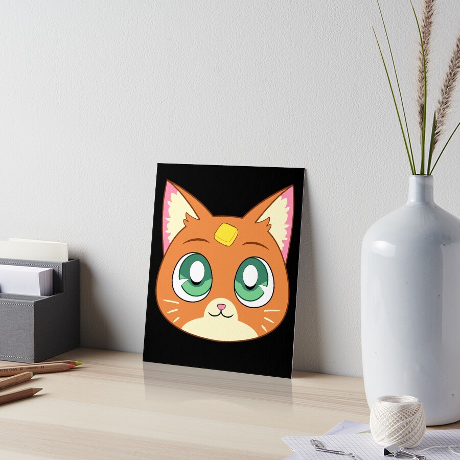 "Sailor Jorts the Cat Kawaii orange ginger anime cat with butter" Art