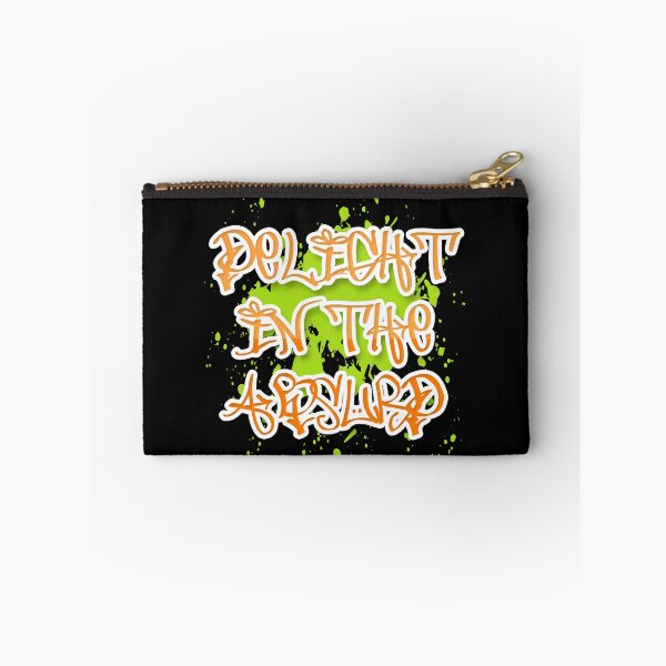 Item preview, Delight in the Absurd Absurdism Existentialism Albert Camus Absurdity Singularity Graffiti Orange Lime designed and sold by Shayna Westfall.